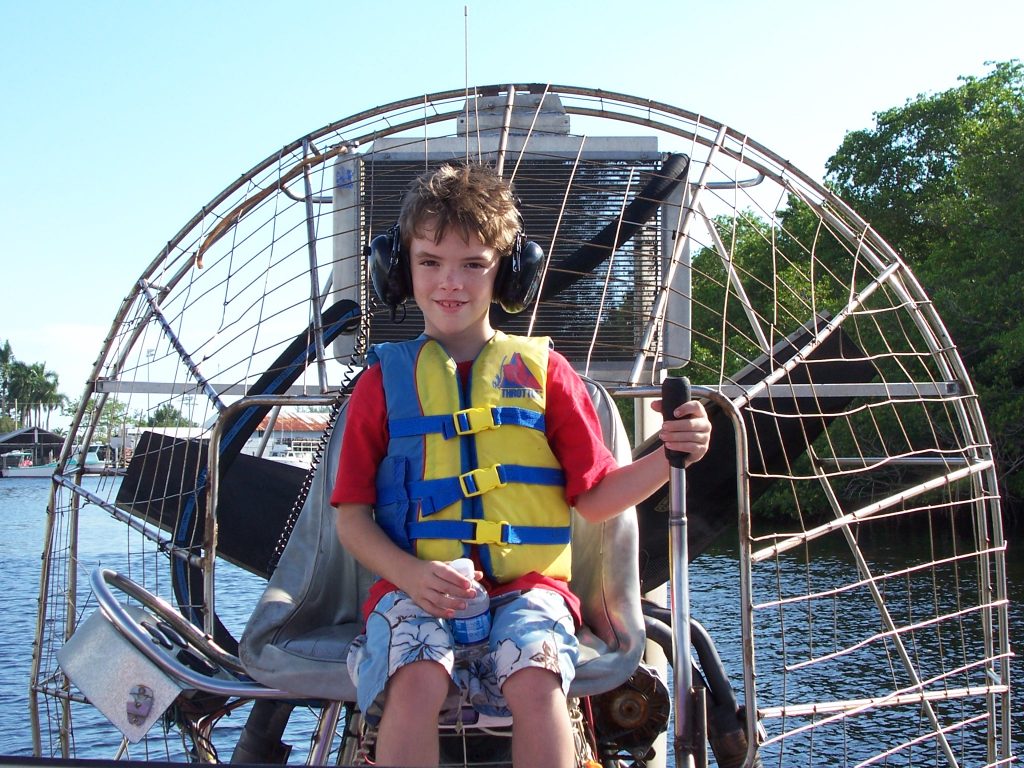 2005 Everglades - I had a chance to drive the fan boat for a little while