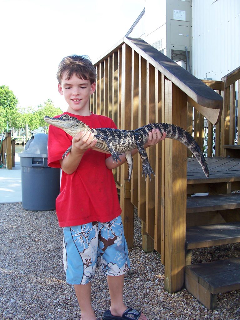 2005 Everglades - I got to hold a baby alligator!