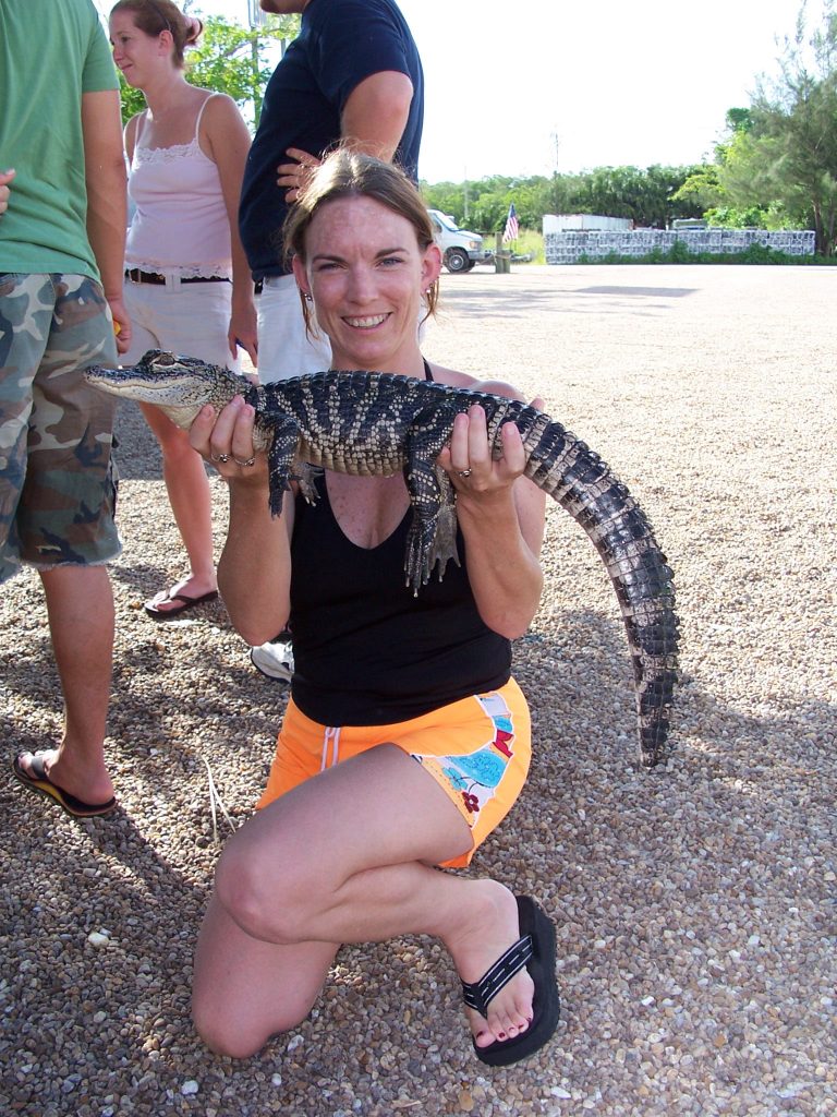 2005 Everglades - Mom held an alligator too!